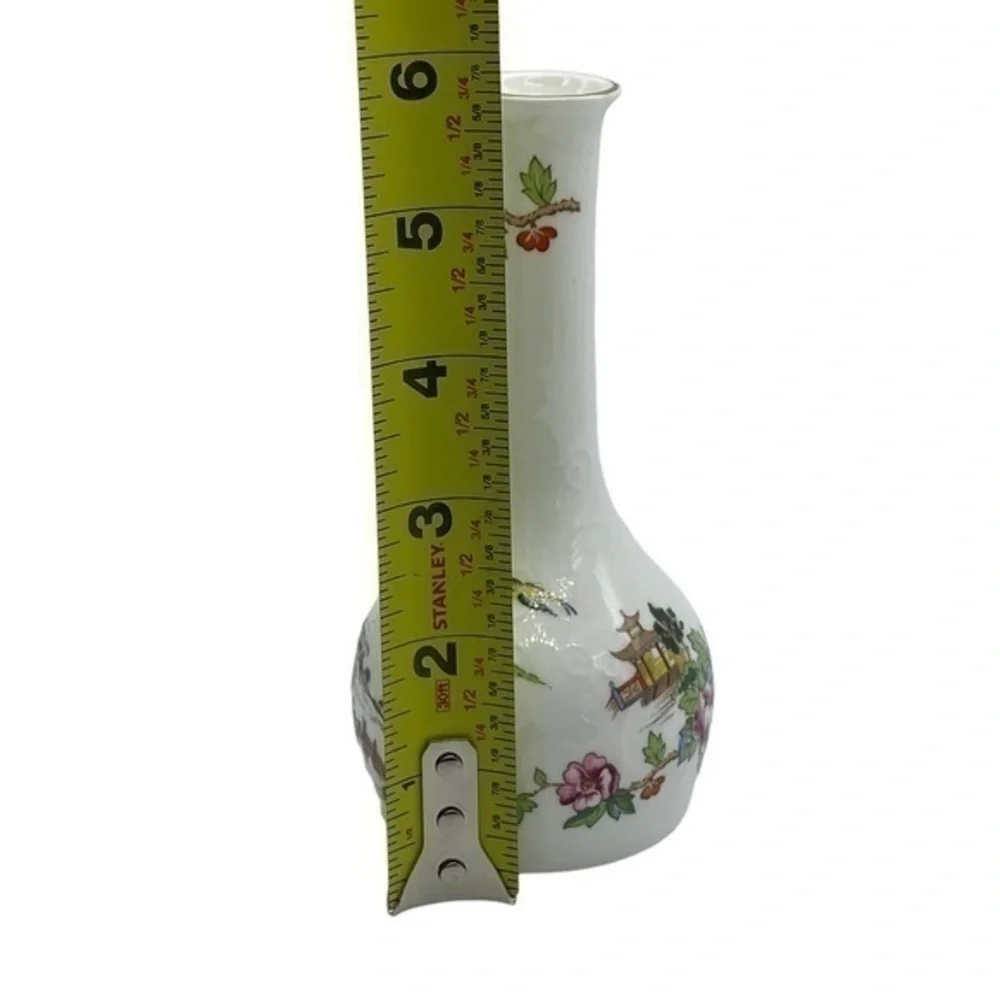 Staffordshire Pagoda Fine Bone China Bud Vase Made in England